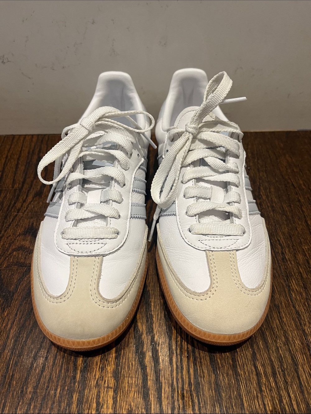 Adidas Samba White & Gray Sneakers - Picture 2 of 7